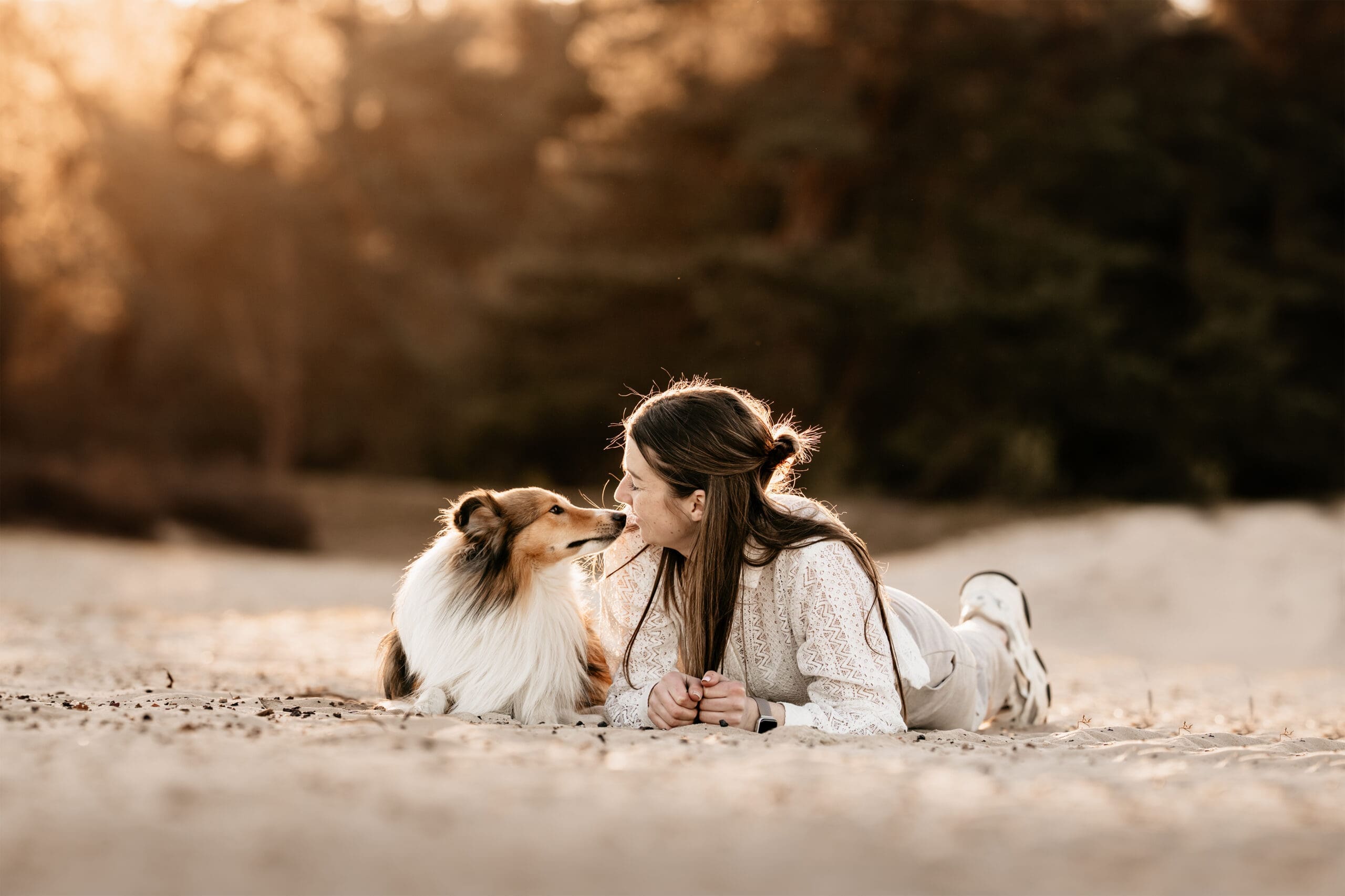 fotoshoot baas en hond
