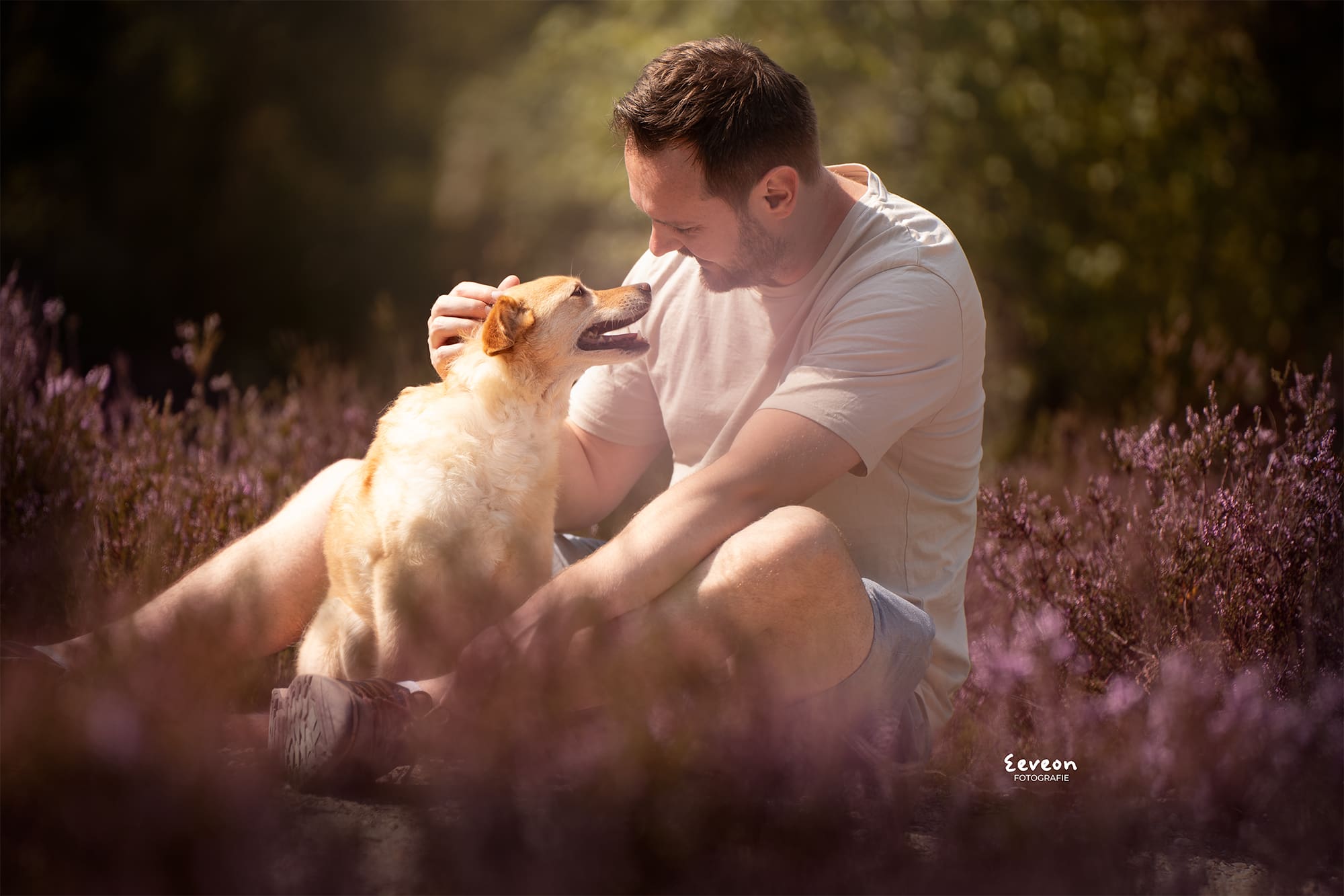 fotoshoot baas en hond